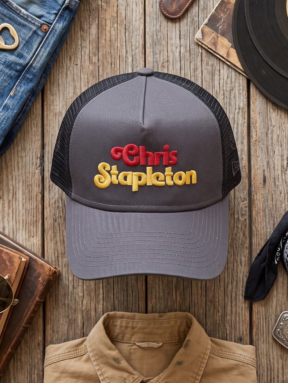 New Era Chris Stapleton Tour Trucker Hat NWOT Country Concert Merch Cabincore